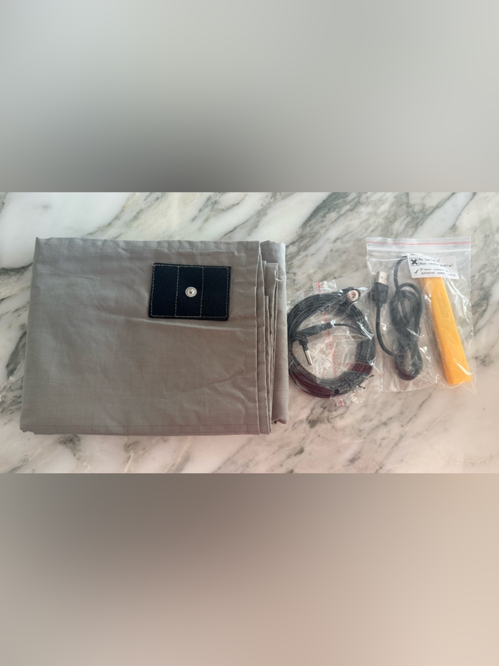 Grounding Travel Blanket with Silver Technology. New